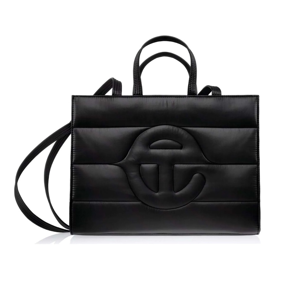 Authentic medium black puffer Telfar bag